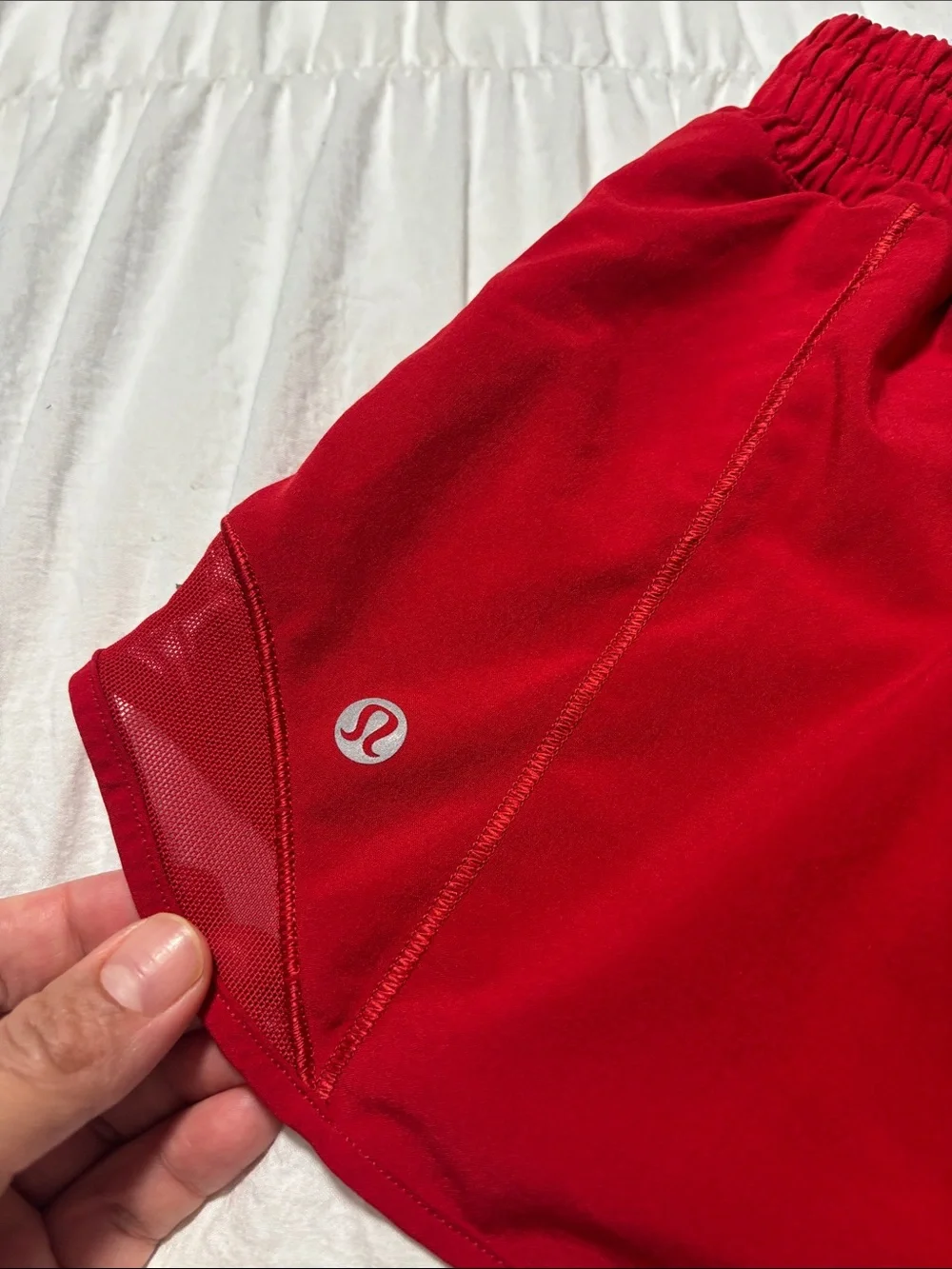 lululemon athletica Red Women's Athletic Shorts with Stanford Logo - Picture 1 of 8